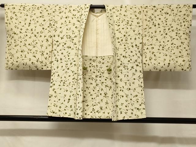平和屋着物#羽織 枝花文 正絹 逸品 CABG8096in|平和屋