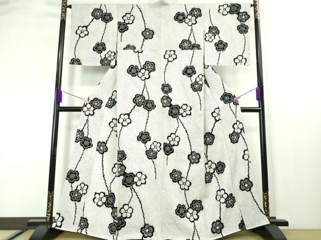 楽天市場】平和屋本店□極上 江戸小紋 角通し 蔦の葉文 黒×利休色 逸品  