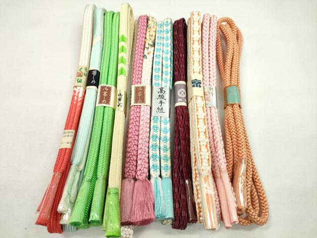 平和屋着物●和装小物 帯締め10本セット 御岳組 小桜組 丸組 西武百貨店扱い 逸品 未使用 CABF7325ju