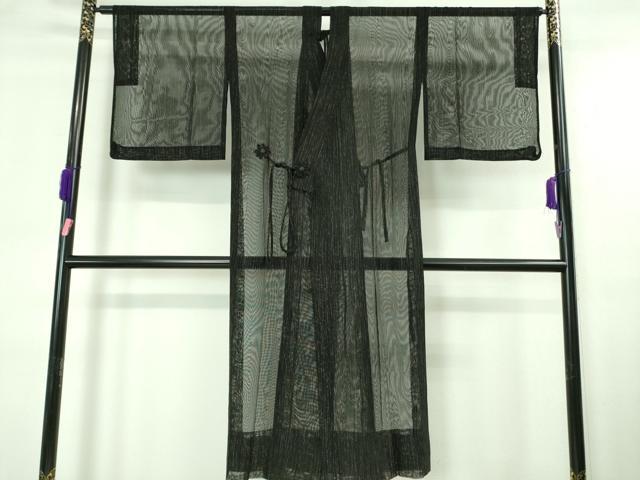 平和屋着物○道中着 飛鳥枝葉地紋 暈し染め ロング丈 正絹 逸品