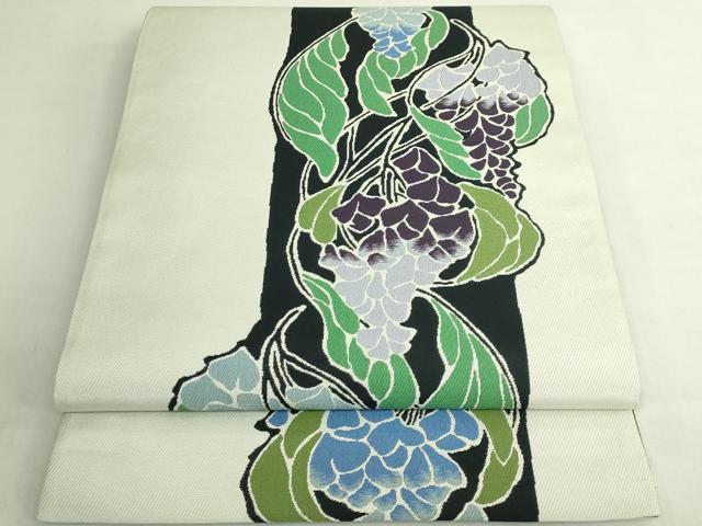 平和屋着物●極上　六通柄袋帯　風通織　藤花房　逸品　DZAB7142kh6｜平和屋