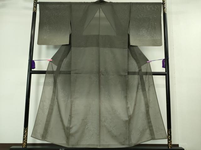 平和屋着物*極上 夏物 訪問着 紗 更紗花文 暈し染め 銀彩 逸品 DZAA6872kh5|平和屋