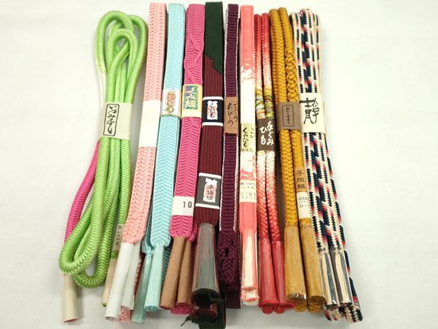 平和屋着物●和装小物 帯締め10本セット 高麗組 笹浪組 奈良組 御岳組 やまと誂製 逸品 未使用 CABF7273ju