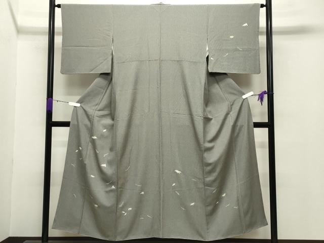 平和屋着物●訪問着　角通し　溢れ松葉笹文　金彩　正絹　逸品　CABB0178gh｜平和屋