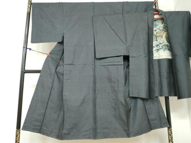 長閑やかさ屋お召しもの●成人男性 発祥地大島紬 合奏団 80亀甲 総端っこ 正絹 珠玉 未当て嵌める DABC2471ud
