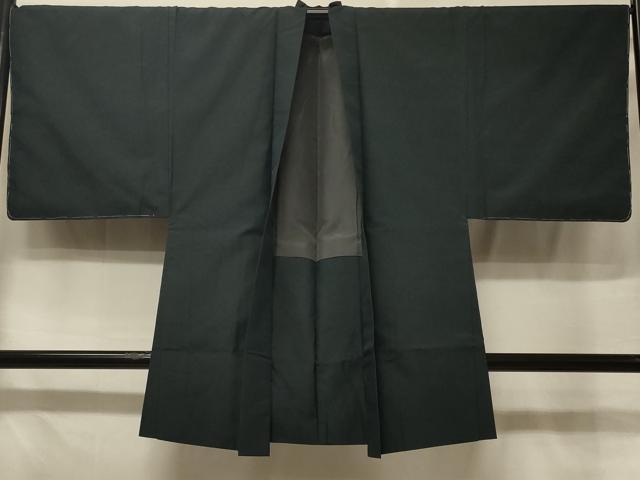 平和屋着物＃男性　長羽織　霞文　藍鉄色　正絹　逸品　未使用　CABE5339in｜平和屋 22,100円