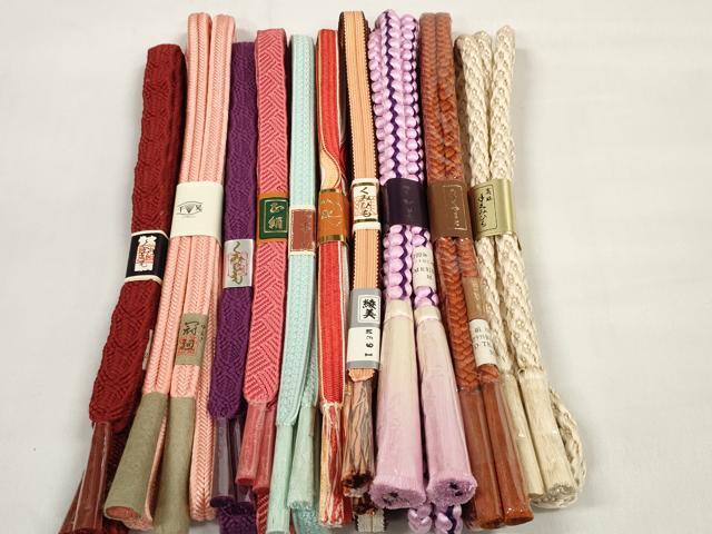 平和屋着物●和装小物 帯締め10本セット 組紐 冠組 めいくやまと 逸品 未使用 DABC1191zzz