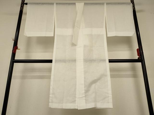 長閑やかさ屋御召しもの＊夏物 長襦袢 水流枝葉紋紗 白いこと AABH9399jd