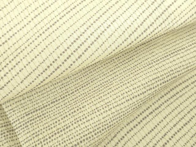 長閑やかさ屋御召しもの＊夏物 小紋 縦絽 横段文 正絹 珠玉 DABE1852op