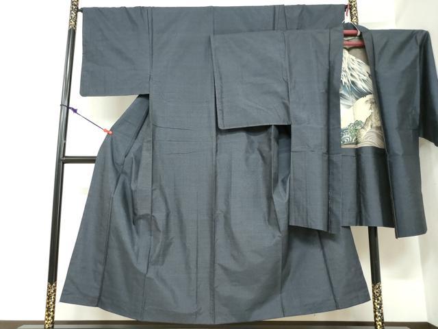 長閑やかさ屋御召しもの●成人男性 紬 合奏団 長羽織 80亀甲 総端っこ 正絹 珠玉 DABC2475ud