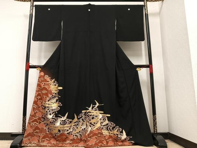 楽天市場】平和屋着物□豪華黒留袖 作家物 章華 駒刺繍 双鶴花