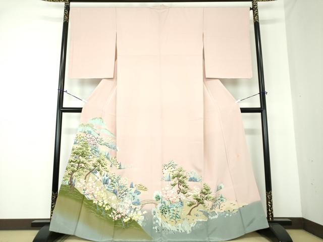 平和屋着物○本加賀友禅作家 小田美知代 訪問着 芝草萩楓文