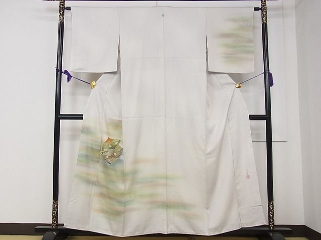 楽天市場】平和屋本店□極上 人間国宝 福田喜三郎 訪問着 箔散らし 暈