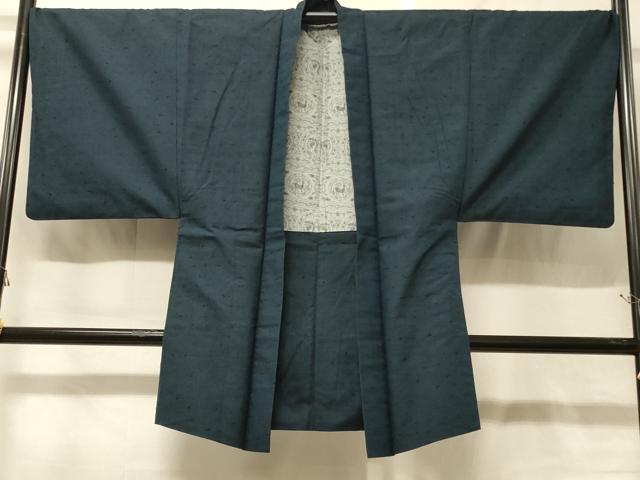 長閑やかさ屋御召しもの＃成人男性 羽織 霞文 正絹 珠玉 CABG8020インチ