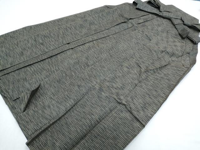 長閑やかさ屋御召しもの＊夏物 成人男性 行灯袴 絽 霞文 正絹 珠玉 CABG8591th