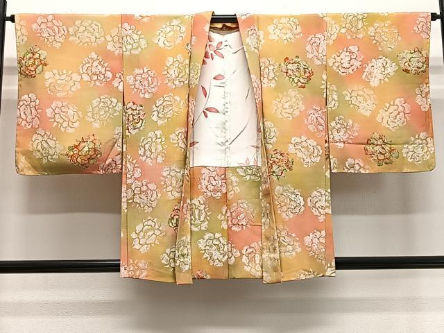 長閑やかさ屋御召しもの＃羽織 ろうけつ染 名取り草 正絹 珠玉 未当てはめる CABE5062ua