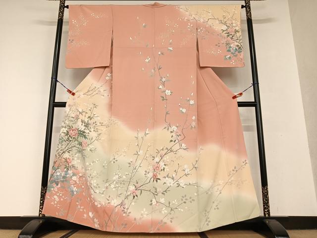 楽天市場】平和屋着物○訪問着 友禅 作家物 松彩 松竹梅草花文 暈し