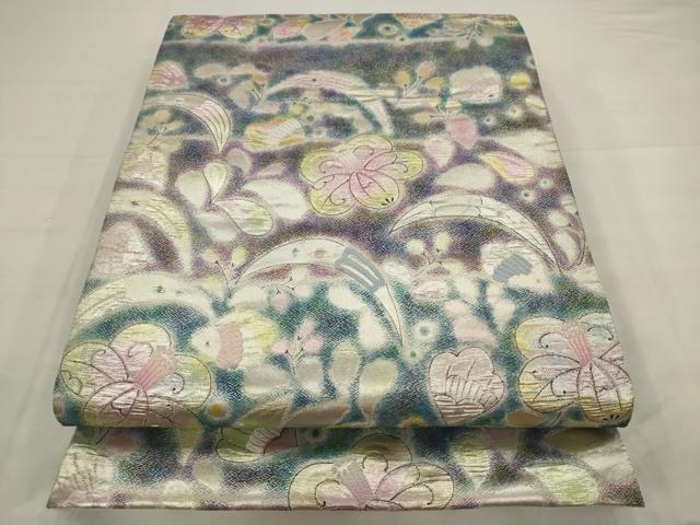 平和屋着物●全通柄袋帯　辻が花　金銀糸　正絹　逸品　AABJ6980pf｜平和屋