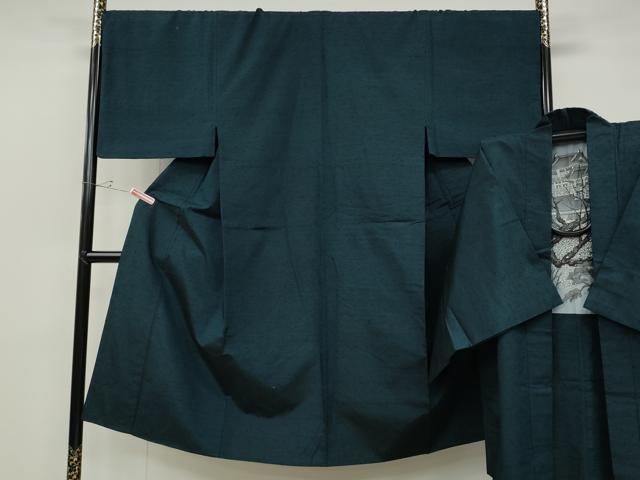 長閑やかさ屋御召しもの●成人男性 髭紬 合奏団 色無地 熨斗目花色 正絹 珠玉 CABD7449ut