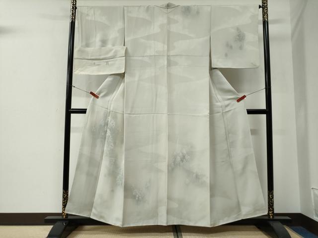 長閑やかさ屋御召しもの●打ち立てる460年・千總 短い訪問着 森林地帯文 暈し染め 反端付き添い人 正絹 珠玉 CABG0054yc
