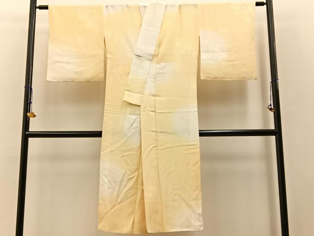 長閑やかさ屋御召しもの●長襦袢 無双仕立てもの ローズ地紋 暈し染め 正絹 珠玉 BAAW5920hj