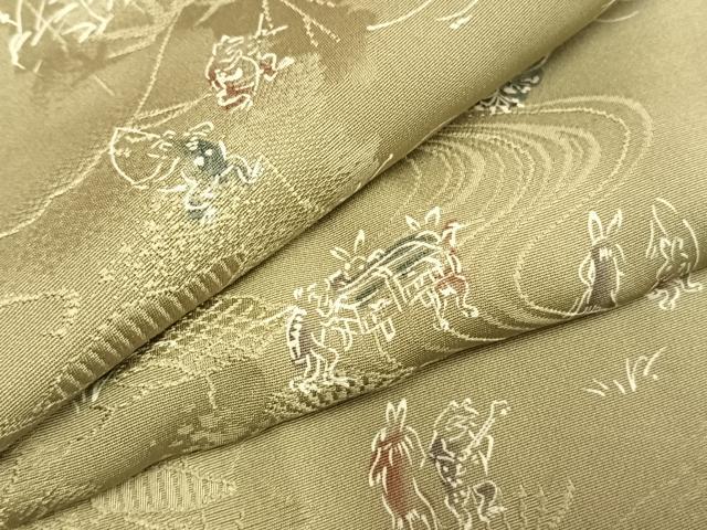 平和屋着物●上質な小紋 鳥獣戯画 正絹 逸品 AABI1516fy|平和屋