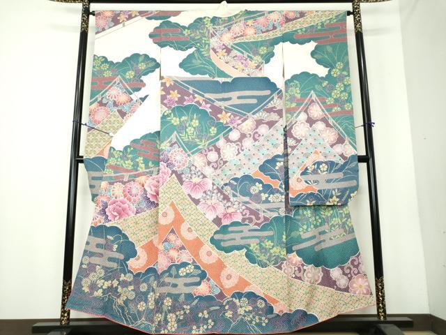 平和屋着物●名門　藤娘きぬたや・総絞り　振袖　枝花文　上代53万　仮絵羽　逸品　未使用　AABE2755cs 楽天市場】平和屋着物○名門 藤娘きぬたや・総絞り 振袖 枝花文 上代53
