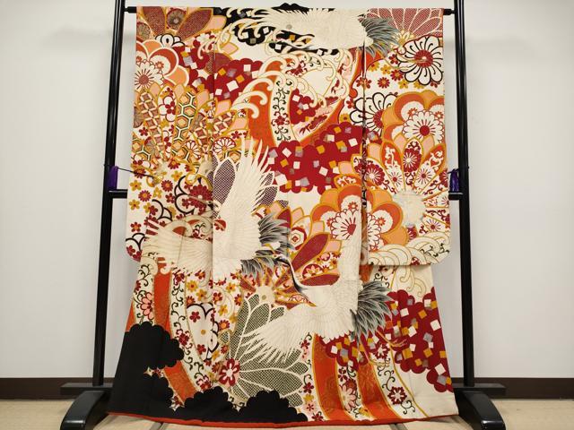 平和屋本店■極上　アンティーク　大正ロマン　振袖　相良刺繍　駒刺繍　鳳凰枝花文　金糸　逸品　CZAA0661s4 楽天市場】平和屋本店□極上 アンティーク 大正ロマン 振袖 相良刺繍