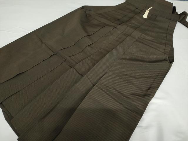 平和屋着物●男性　馬乗り袴　縞　正絹　逸品　AABF9155cs｜平和屋