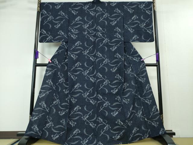 楽天市場】平和屋本店□極上 久留米絣 単衣 綿 麻の葉 七宝 花間道