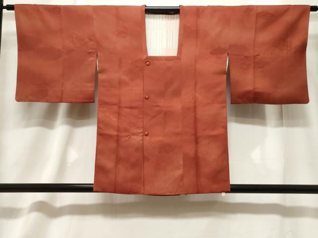 長閑やかさ屋御召しもの＃道行厚地の外套 地紋起こし 菱花文 暈し染め 正絹 珠玉 CABF6162dy