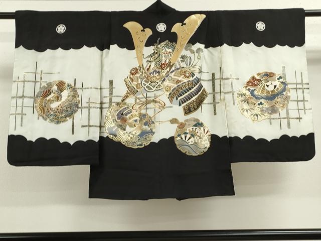 平和屋着物[]七五三　男の子　羽織　龍　兜雪輪鳳凰文　金彩　逸品　CAAZ7181ze｜平和屋