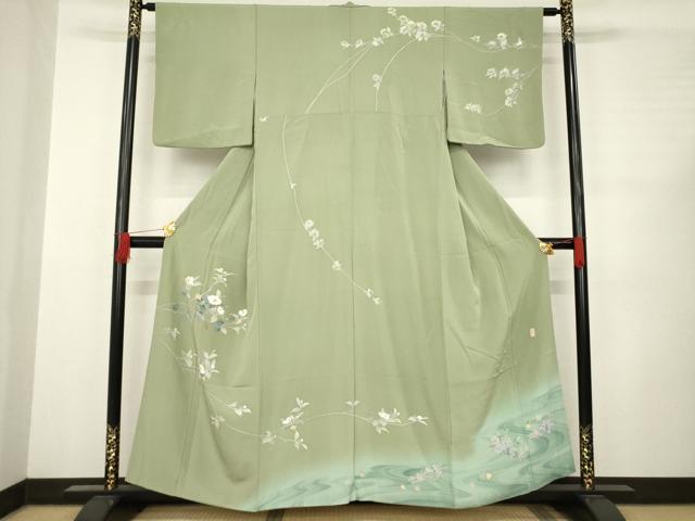 楽天市場】平和屋着物○十日町友禅作家 阿部佳雪 訪問着 枝花文 暈し