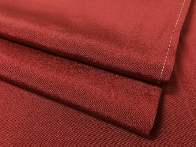 平和屋着物●上質な色無地　蘇芳色　ロング丈　正絹　逸品　未使用　CABC9838vp｜平和屋