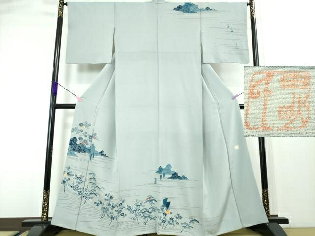 楽天市場】平和屋着物○人間国宝 五代 田畑喜八 訪問着 駒刺繍 枝花文