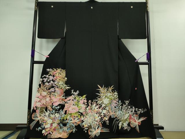 楽天市場】平和屋本店□極上 本加賀友禅作家 上田外茂治 黒留袖 飾花文