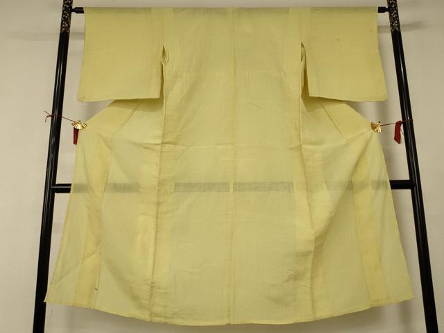 長閑やかさ屋お召しもの＊夏物 小千谷ちぢみ 枯草色 麻 珠玉 AABJ2429jd