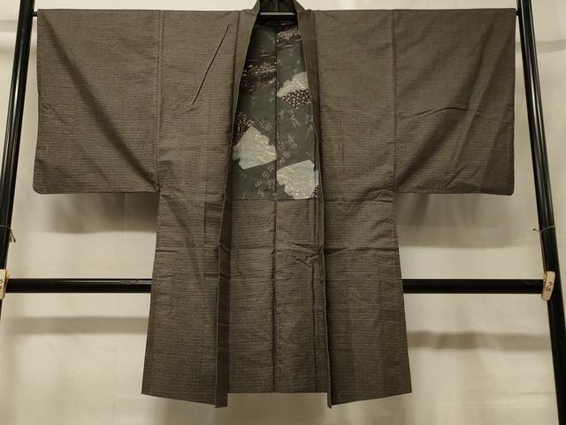 平和屋着物#男性 本場大島紬 長羽織 絣文様 正絹 逸品 CABG8028in|平和屋