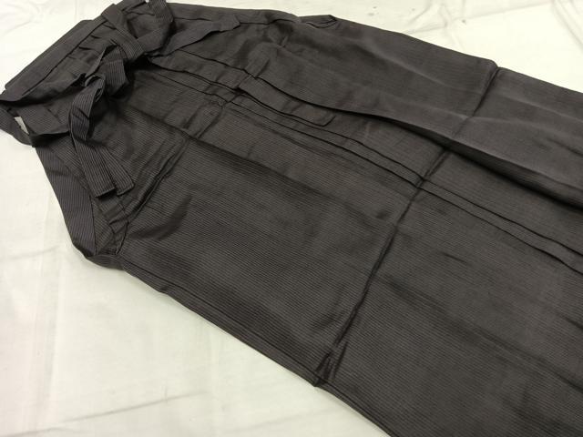 長閑やかさ屋御召しもの＊夏物 成人男性 乗馬者袴 紗 縞 正絹 珠玉 AABF5732fy