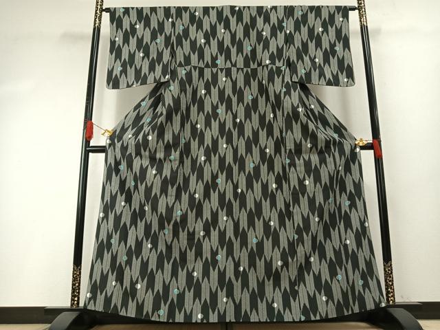 平和屋着物●小紋　矢羽文　洗える着物　AABH4730fy｜平和屋