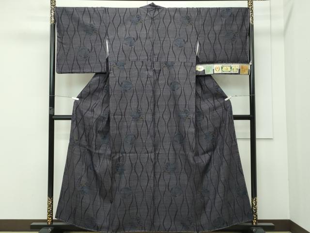 平和屋着物○本場結城紬 重要無形文化財 輪繋ぎ 正絹 逸品 未使用