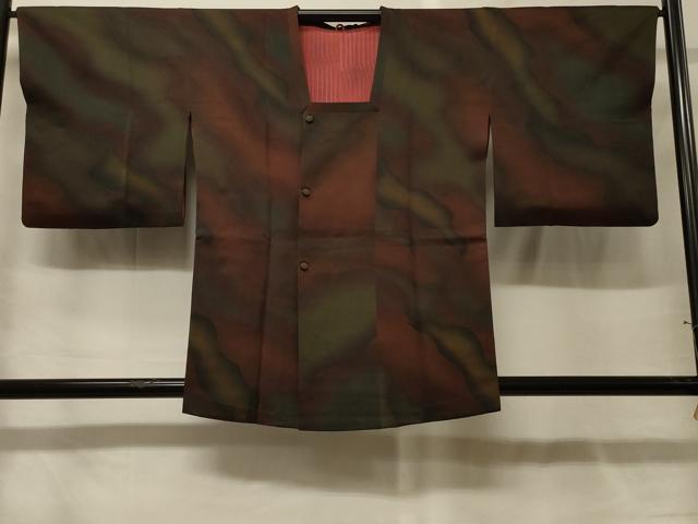 長閑やかさ屋御召しもの＃道行厚地の外套 霞文 暈し染め 正絹 珠玉 CABG8002インチ
