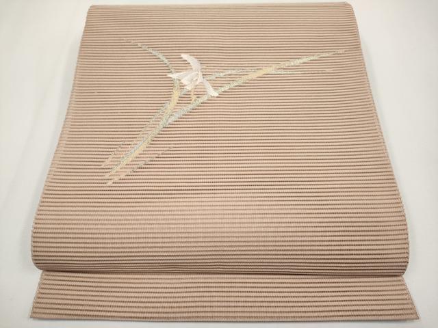 長閑やかさ屋お召しもの＊夏物 八寸名古屋帯 絽綴れ 顕花植物文 現ナマ糸 正絹 珠玉 CABH6110tx