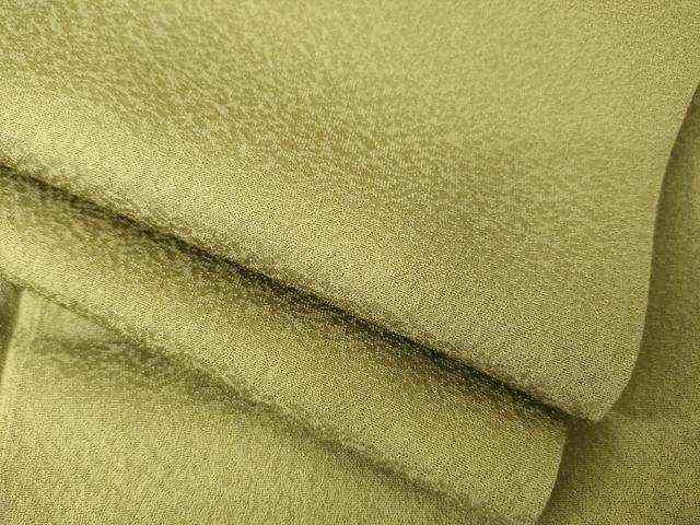 平和屋着物●上質な色無地　国防色　正絹　逸品　AABG6965ck｜平和屋