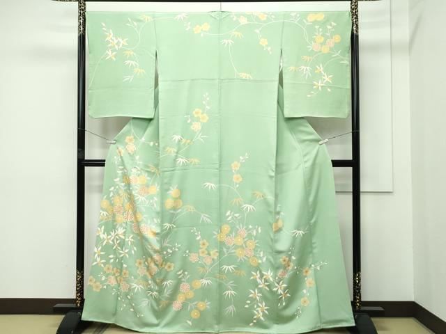平和屋本店□極上 創業460年・千總 訪問着 駒刺繍 正倉院道長花