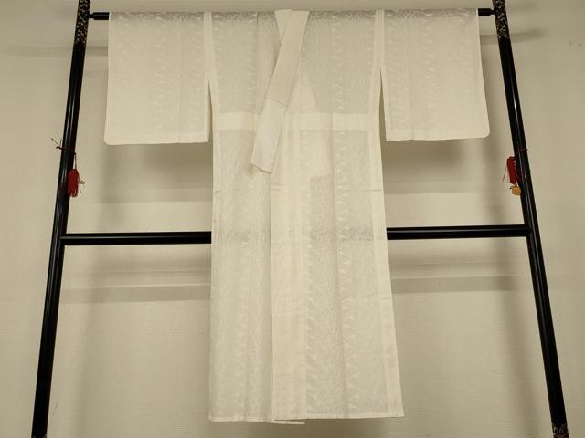 長閑やかさ屋御召しもの＊夏物 長襦袢 スピード競技 花尽くし アイヴォリー色 AABH9405jd