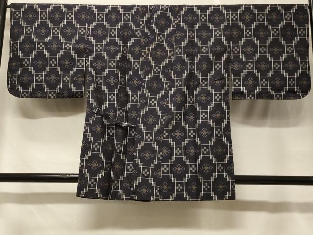 平和屋着物∞道中着 紬地 本場琉球絣 正絹 逸品 CABF1552in|平和屋