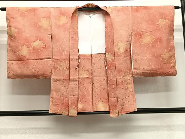 長閑やかさ屋御召しもの＃羽織 地紋起こし 花尽くし 舞花文 正絹 珠玉 未当てはめる CABE5075ua