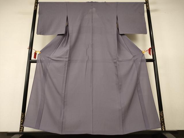 長閑やかさ屋御召しもの＊夏物 色無地 絽 源氏薄墨色 正絹 珠玉 AABH9512jd