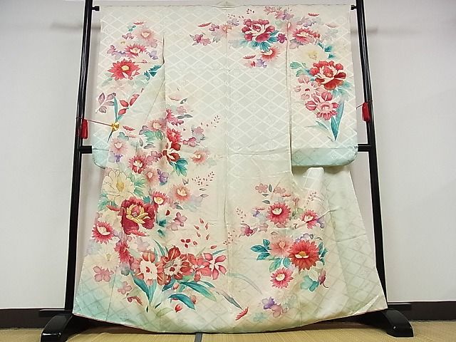 楽天市場】平和屋2□豪華振袖 刺繍 道長花車文 暈し染め 金銀糸 逸品 